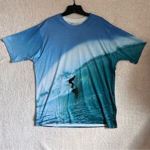 Men’s Get A Life Surfing Ocean Shirt Graphic T Size XL Surf Weird Water